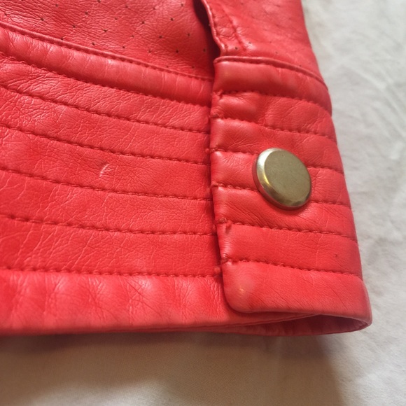 BKE jacket coral size L faux leather - Picture 3 of 7